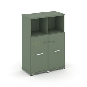 Шкаф две узкие секции, 3 ниши