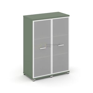 Шкаф две узкие секции, 3 ниши