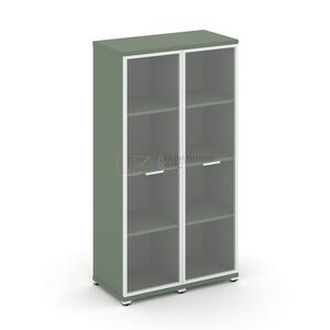 Шкаф две узкие секции, 4 ниши