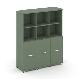 Шкаф три узкие секции, 4 ниши