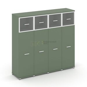 Шкаф четыре узкие секции, 4 ниши