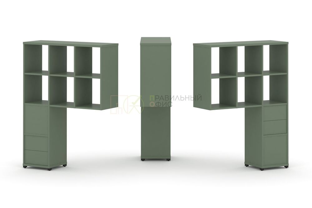 Надставка высокая + (Задняя стенка 2 шт) + (Блок 2 ящика - 2 шт)