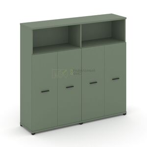 Шкаф две широкие секции, 4 ниши