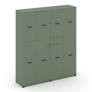 Шкаф две широкие секции, 5 ниш