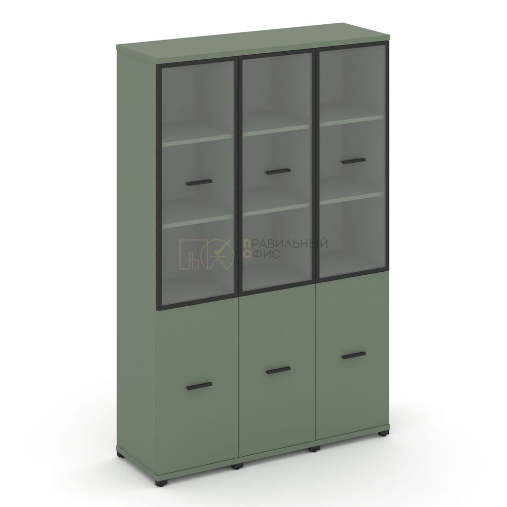 Шкаф три узкие секции, 5 ниш