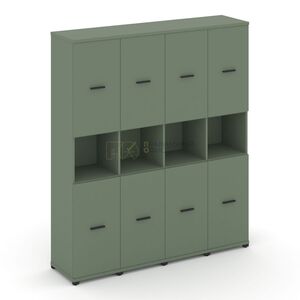 Шкаф четыре узкие секции, 5 ниш