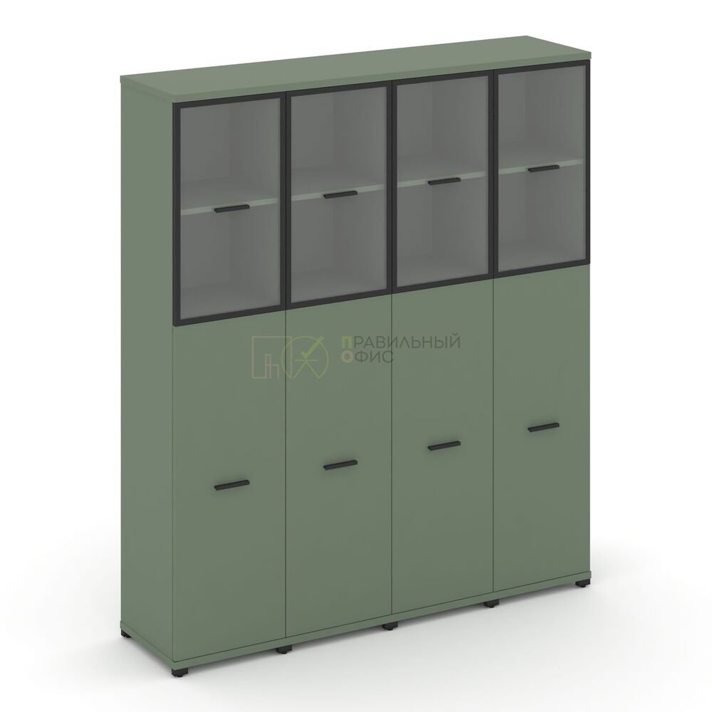 Шкаф четыре узкие секции, 5 ниш