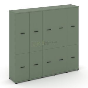 Шкаф пять узких секций, 5 ниш