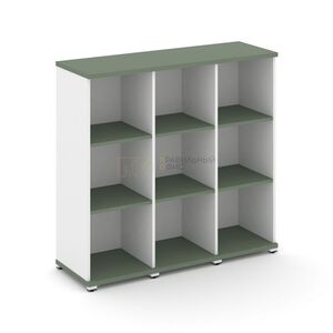 Стеллаж три узкие секции, 3 ниши