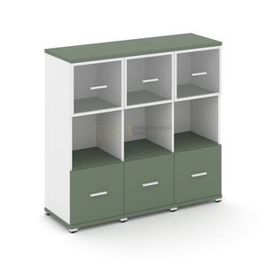 Шкаф три узкие секции, 3 ниши