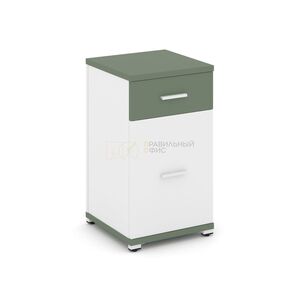Тумба опорная/приставная 1 ящик + 1 распашной фасад