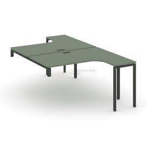 Двойной стол надставка на опорную тумбу