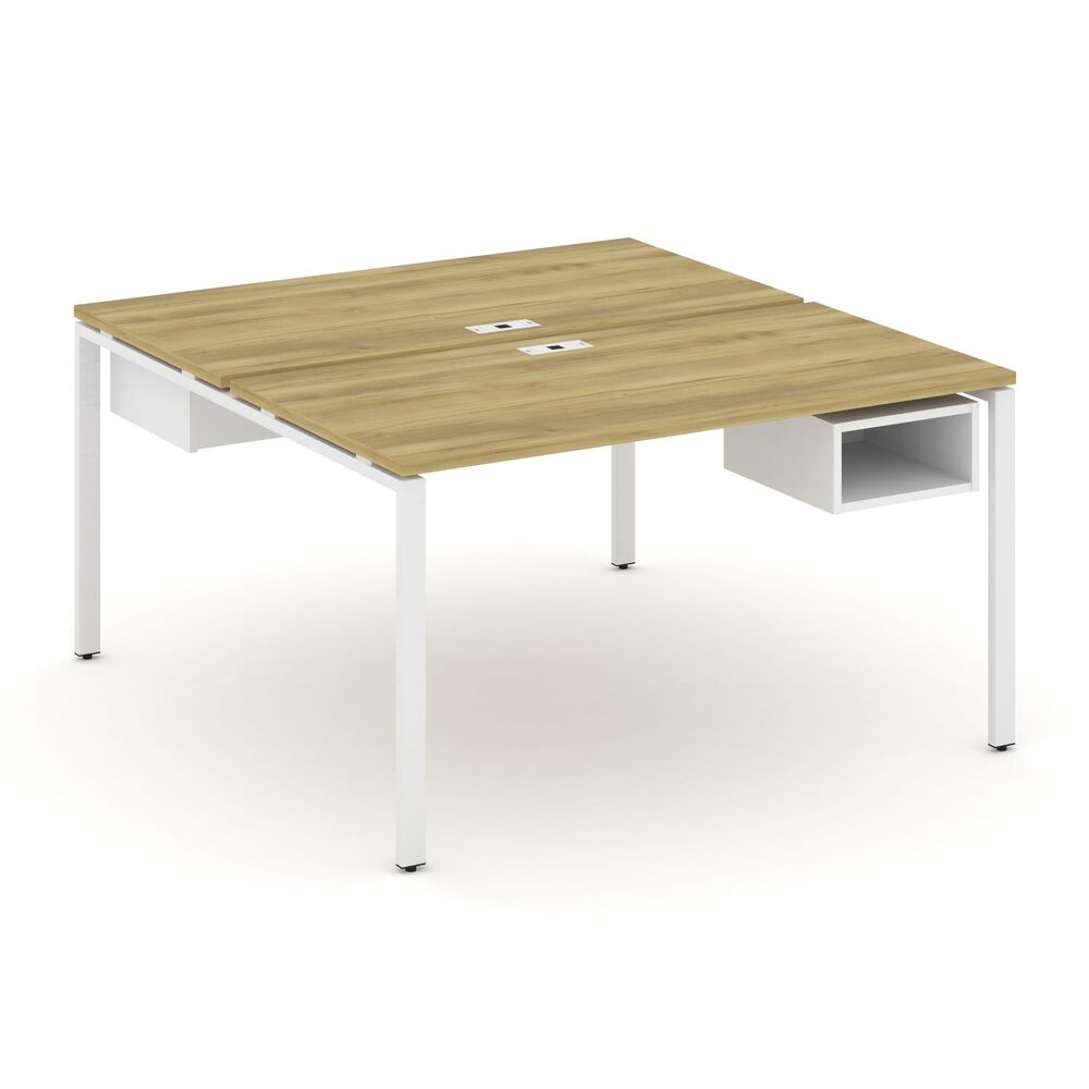 Рабочая станция двухсторонняя с подвесными тумбами на 2 места