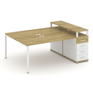 Рабочая станция с одной опорной тумбой