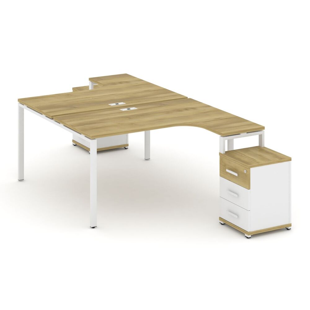 Рабочая станция с двумя опорными тумбами