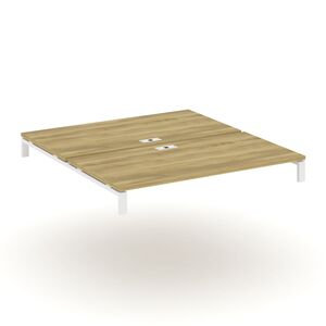 Двойной стол надставка на две опорные тумбы