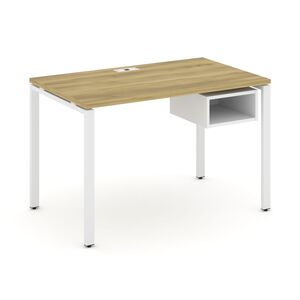 Стол рабочий с подвесной тумбой с одной открытой нишей