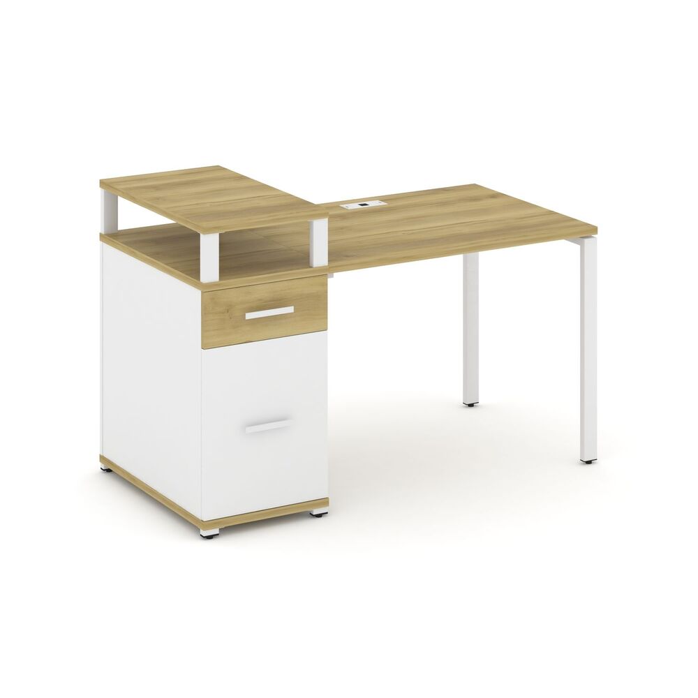 Стол рабочий с одной опорной тумбой