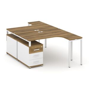 Рабочая станция с двойной опорной тумбой