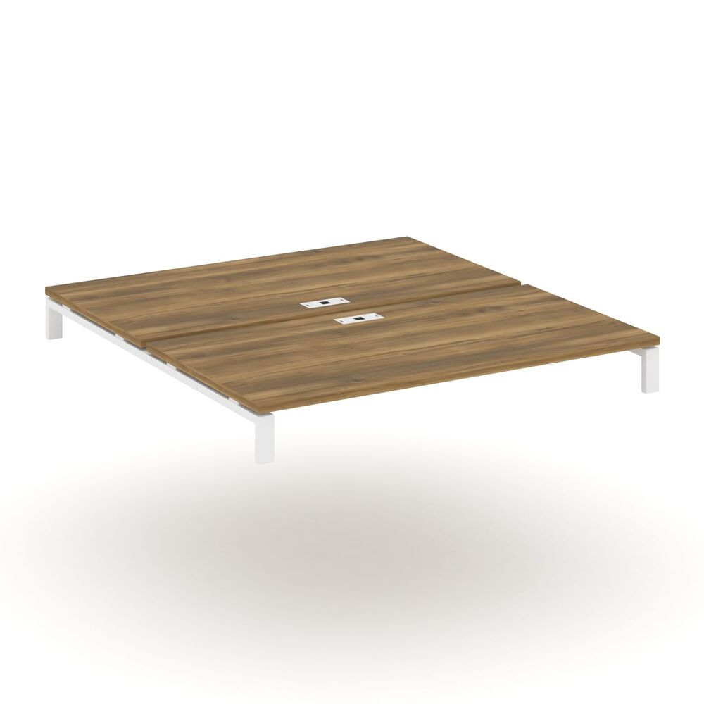 Двойной стол надставка на две опорные тумбы