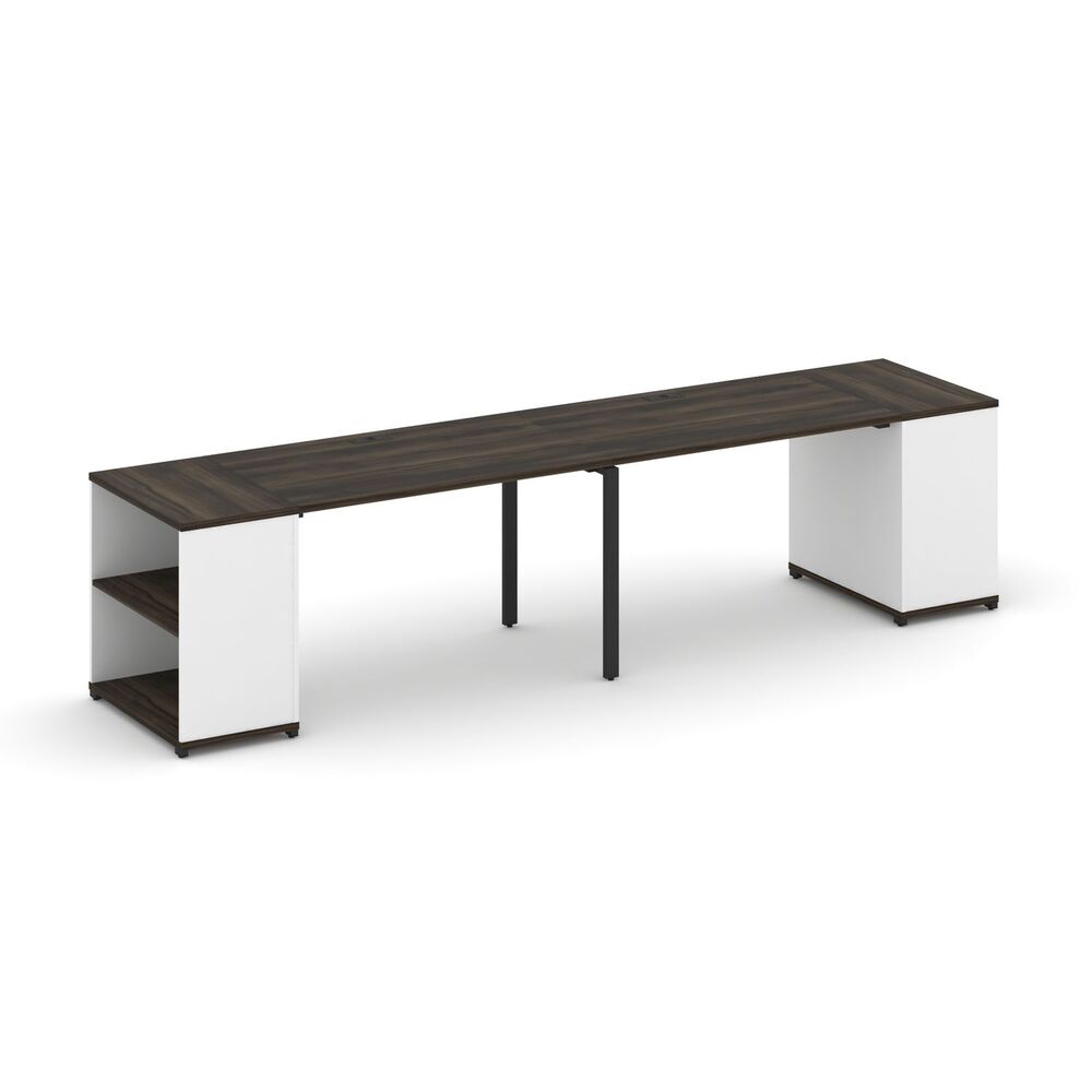 Рабочая станция с опорными стеллажами