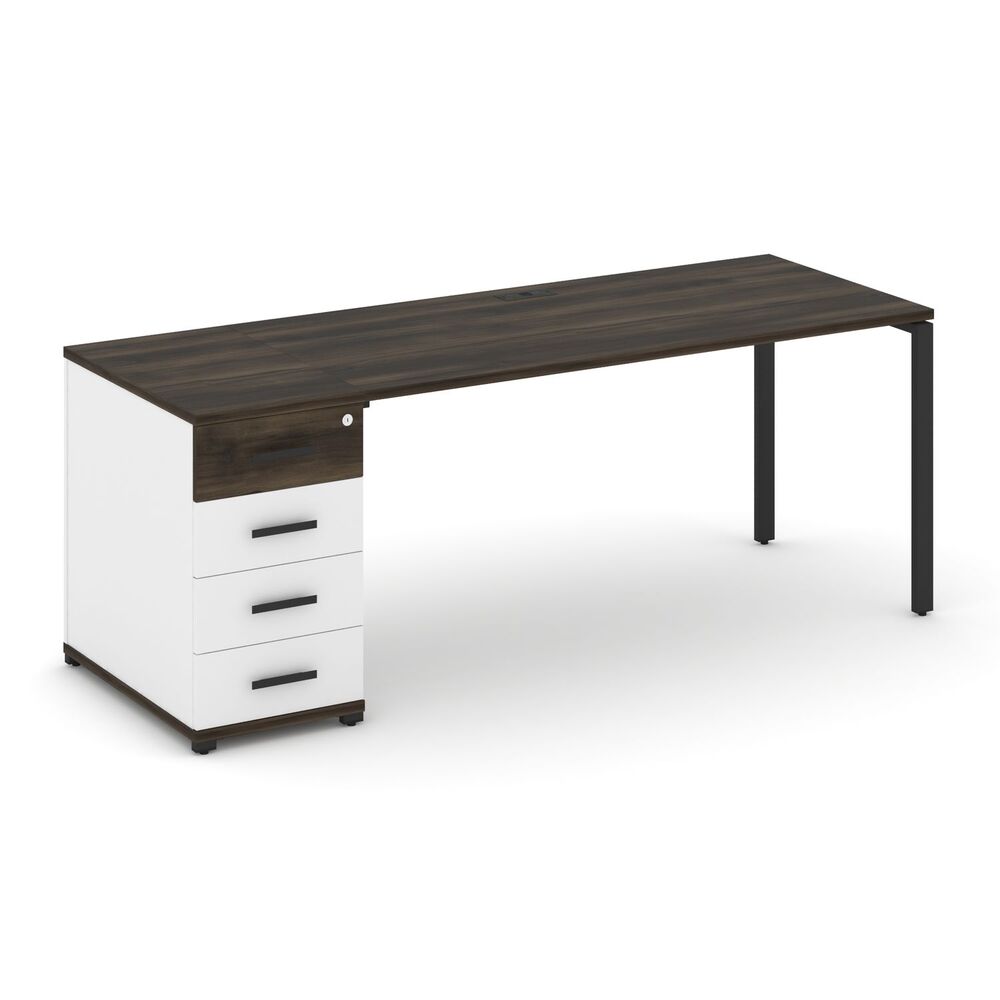 Стол рабочий с одной опорной тумбой