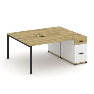 Рабочая станция с одной опорной тумбой