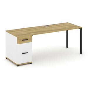 Стол рабочий с одной опорной тумбой