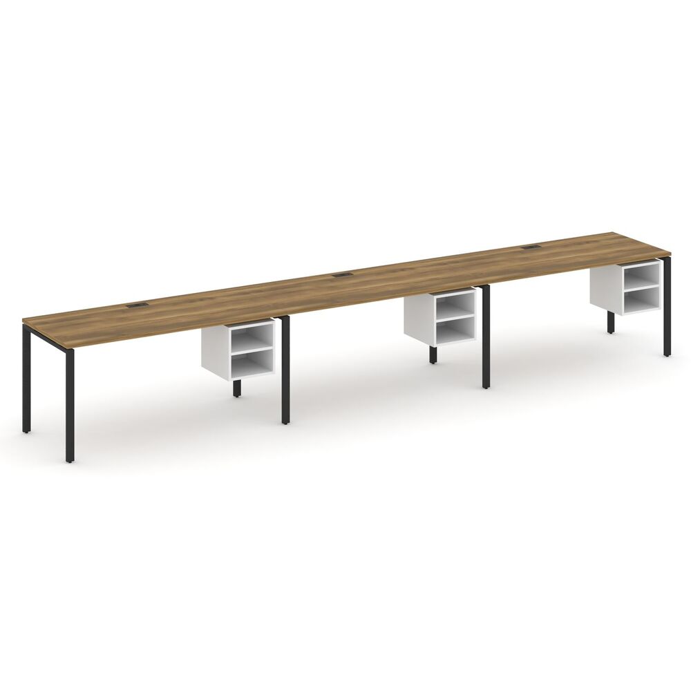 Рабочая станция односторонняя с подвесными тумбами на 3 места