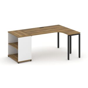 Стол эргономичный с опорным стеллажом правый
