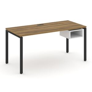 Стол рабочий с подвесной тумбой c одной открытой нишей