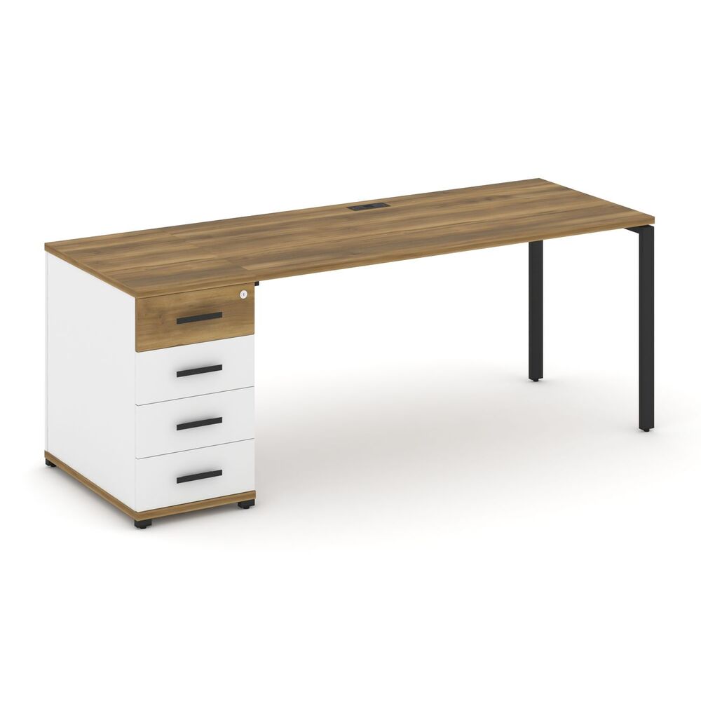 Стол рабочий с одной опорной тумбой