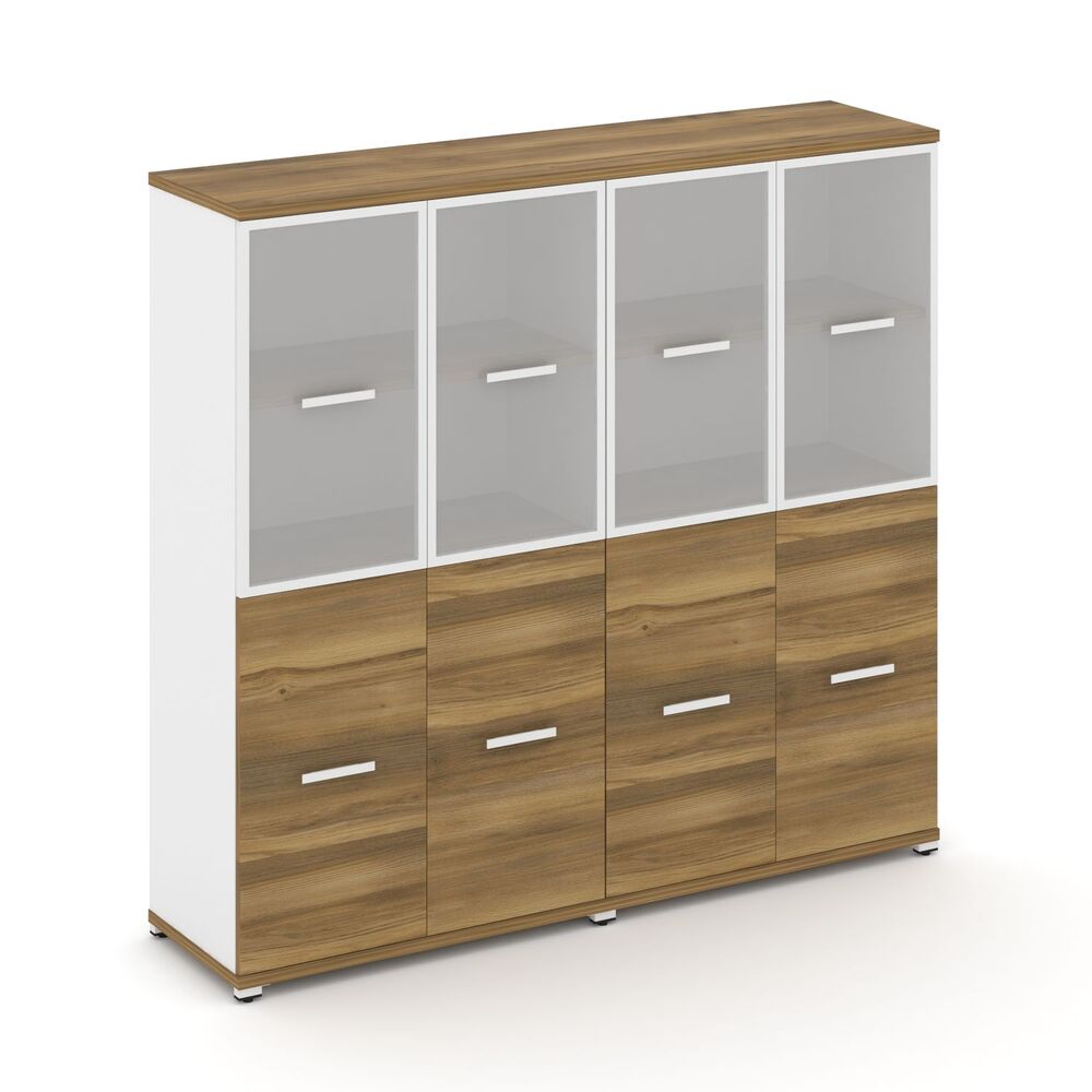 Шкаф две широкие секции, 4 ниши