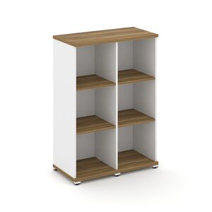 Стеллаж две узкие секции, 3 ниши