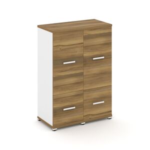 Шкаф две узкие секции, 3 ниши