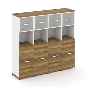 Шкаф четыре узкие секции, 4 ниши