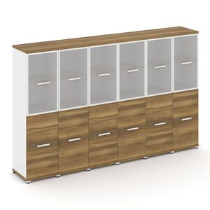 Шкаф шесть узких секций, 4 ниши