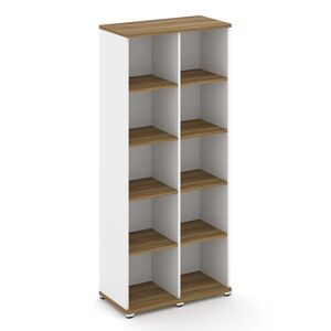 Стеллаж две узкие секции, 5 ниш