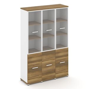 Шкаф три узкие секции, 5 ниш