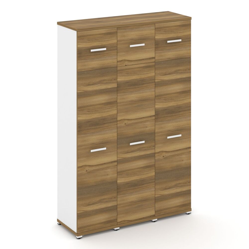 Шкаф три узкие секции, 5 ниш