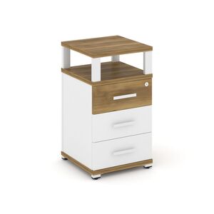 Тумба приставная 3 ящика с надставкой