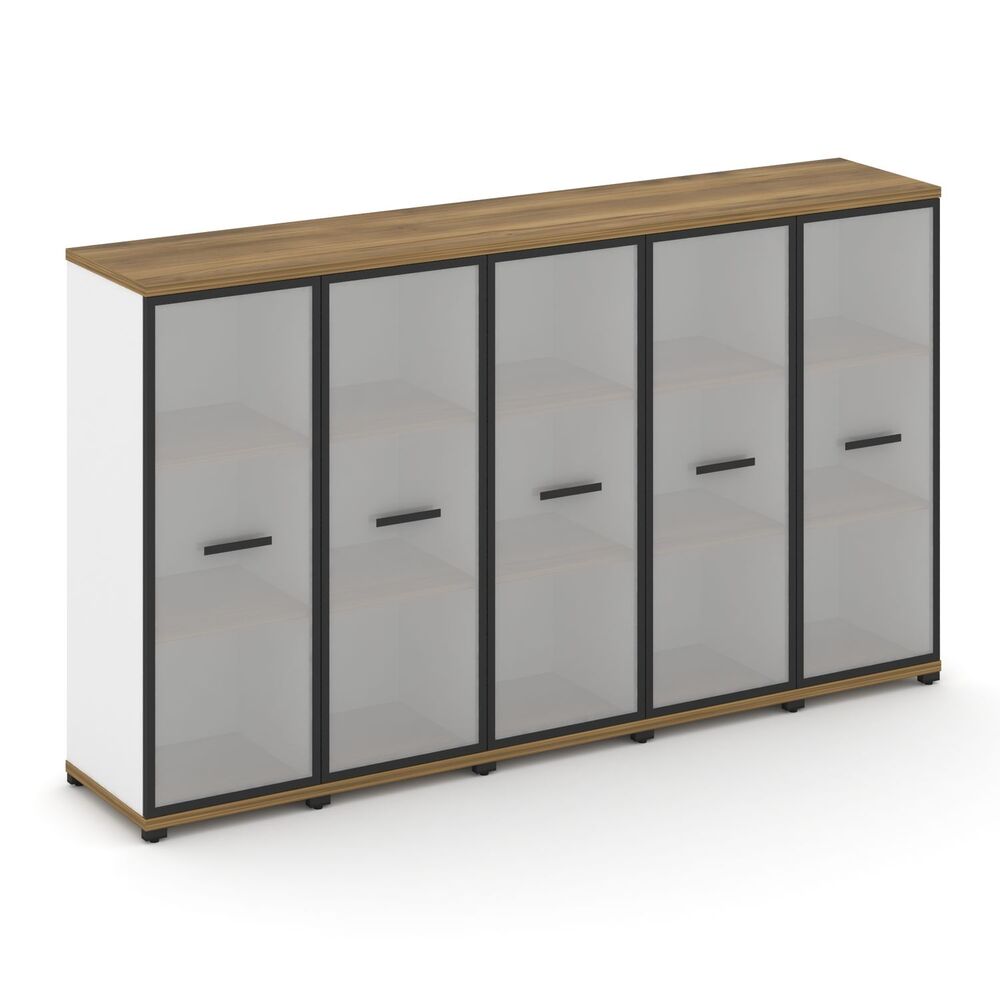 Шкаф пять узких секций, 3 ниши