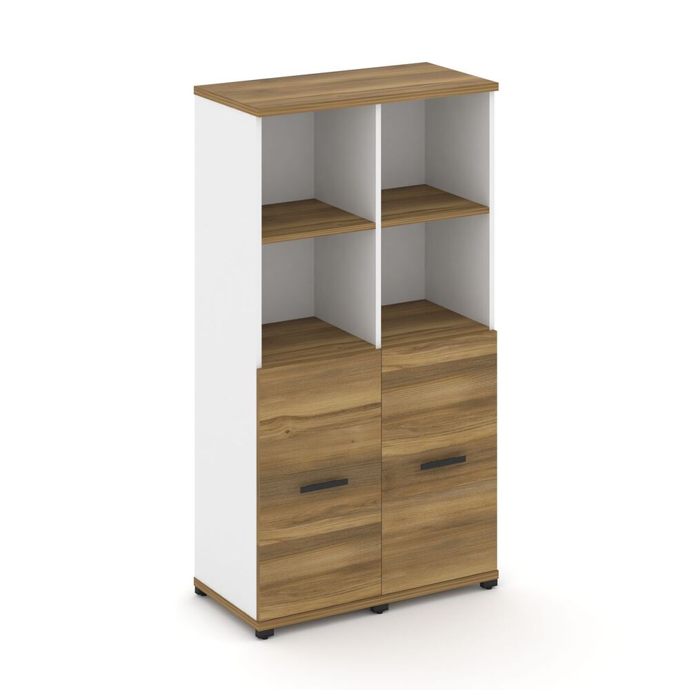 Шкаф две узкие секции, 4 ниши