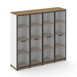 Шкаф четыре узкие секции, 4 ниши