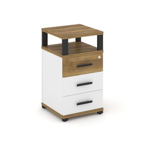 Тумба приставная 3 ящика с надставкой