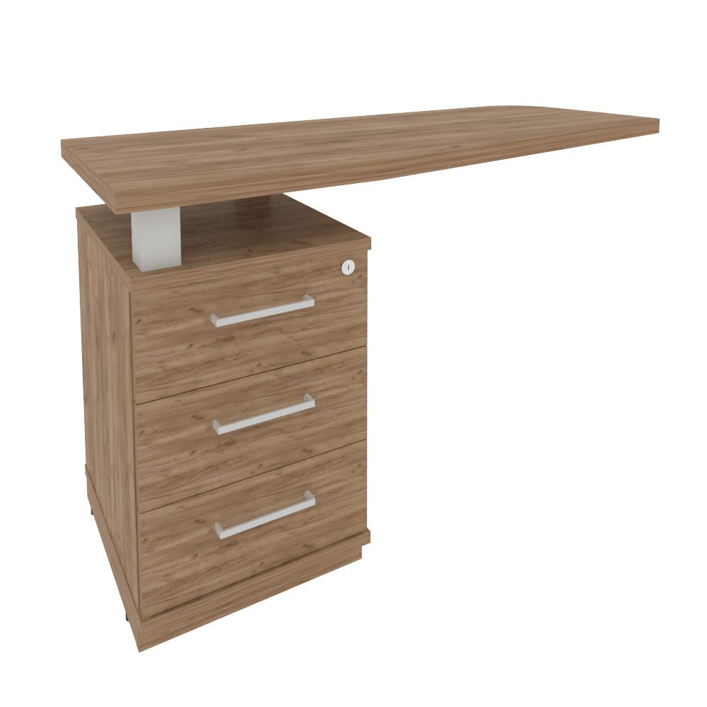 Тумба приставная с топом левая