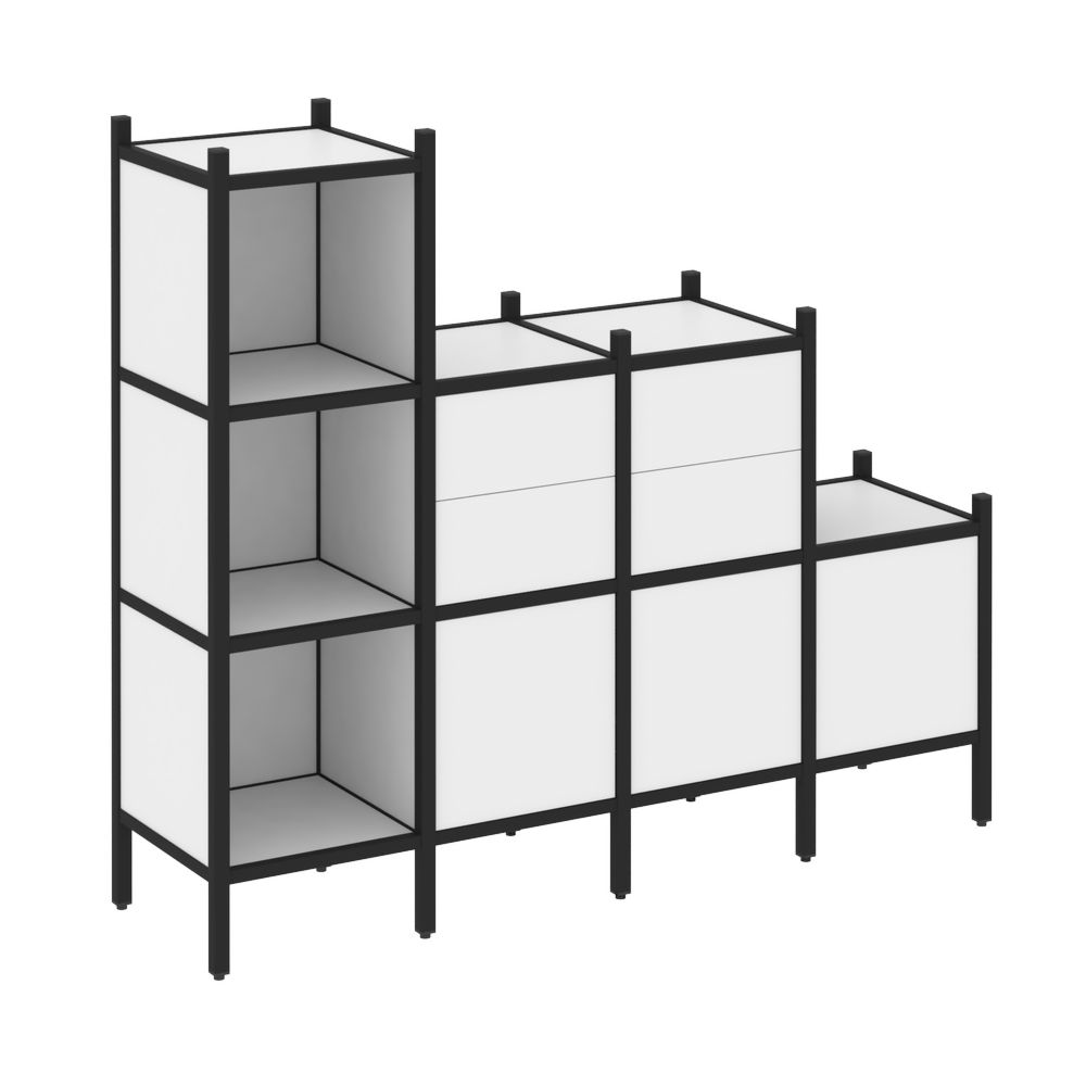 Прямой стеллаж наборный