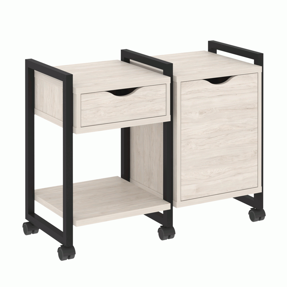 Тумба на колесных опорах наборная. Вариант №3