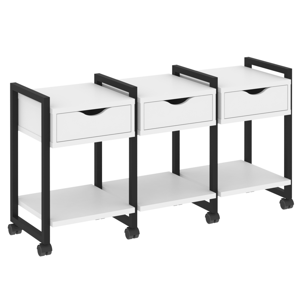 Тумба на колесных опорах наборная. Вариант №4