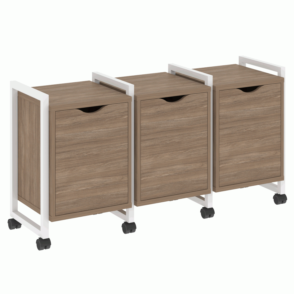 Тумба на колесных опорах наборная. Вариант №5